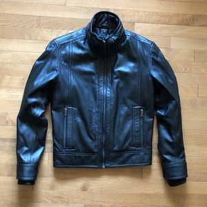 NWT Danier black leather jacket